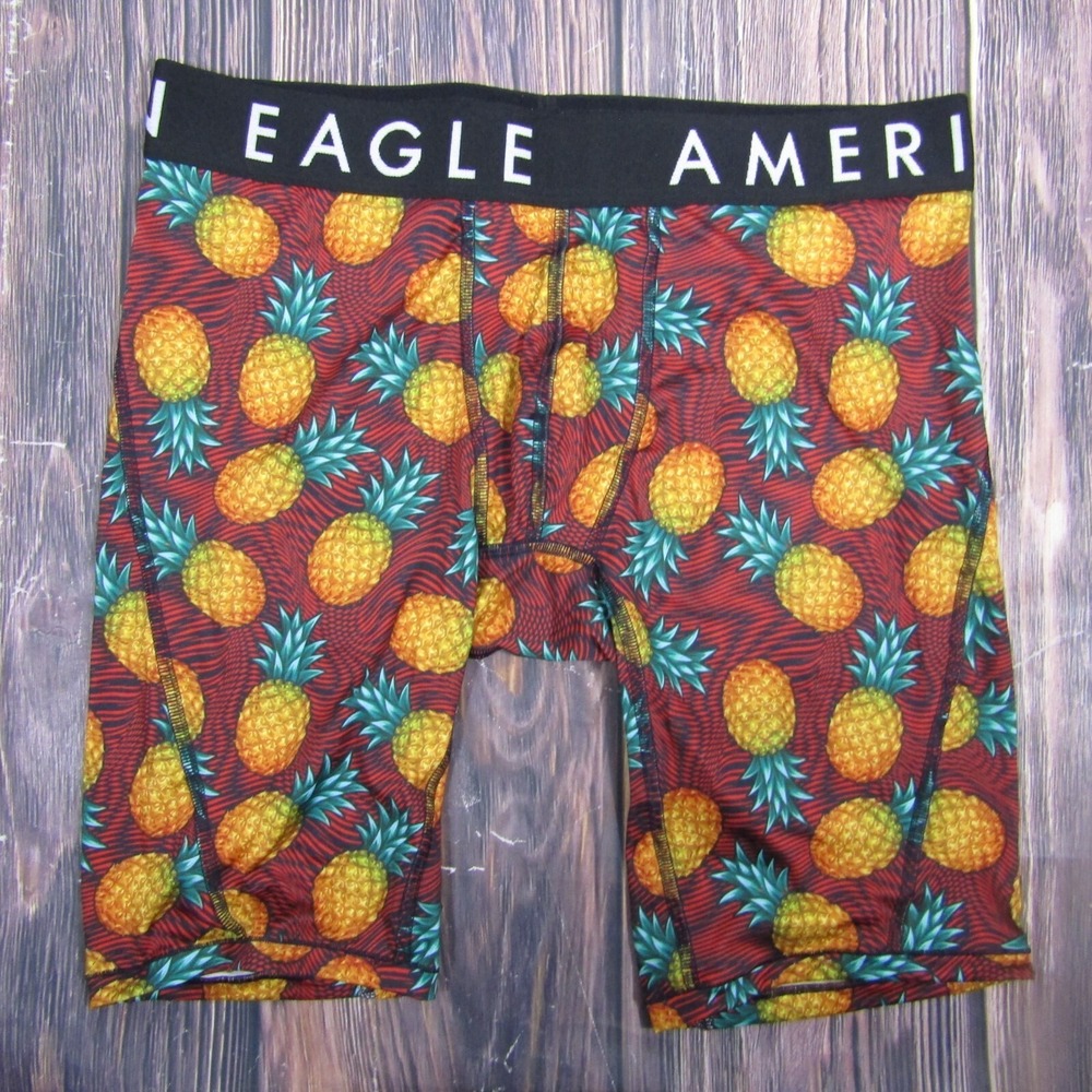American‎ Eagle NEW Mens Medium Boxer Briefs Pineapple Gift Funny Joke